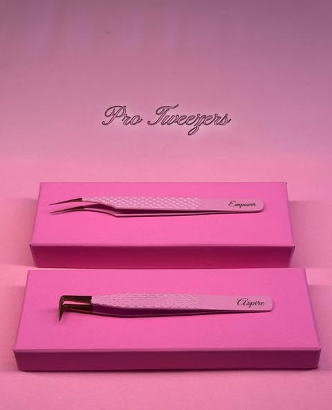 "Aspire" Pink Pro Tweezer