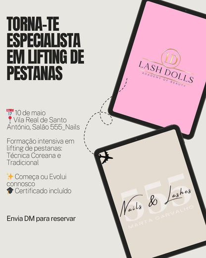 Korean & Traditional Lash Lift Training – Portugal