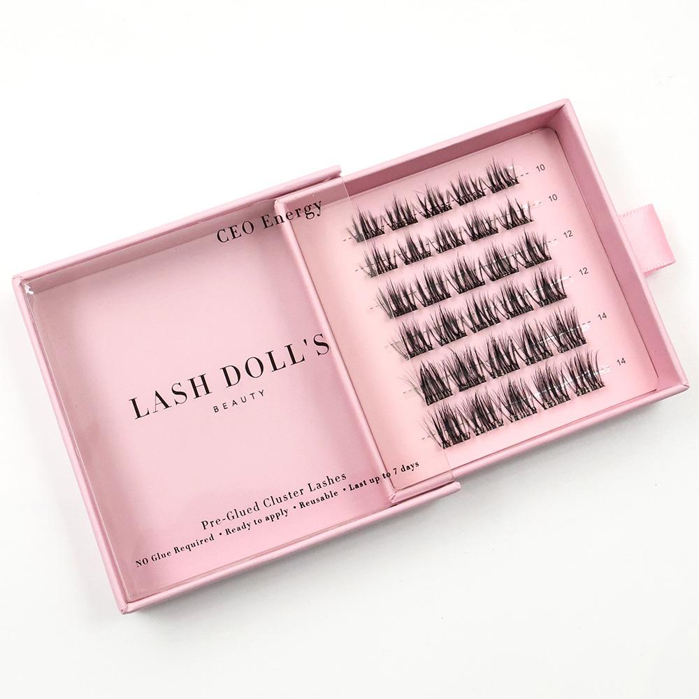 Pre-Glued Cluster Lashes