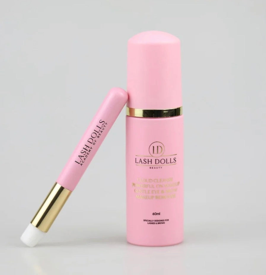 Cloud Cleanse Lash & Brow Cleanser with cleansing brush