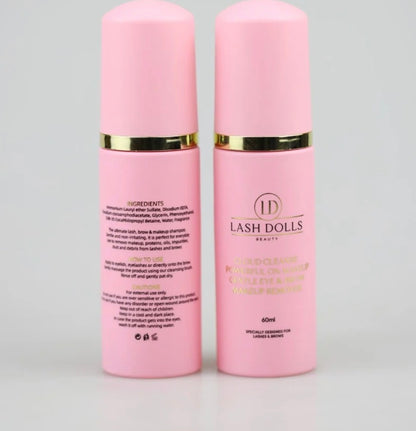 Cloud Cleanse Lash & Brow Cleanser front and back packaging